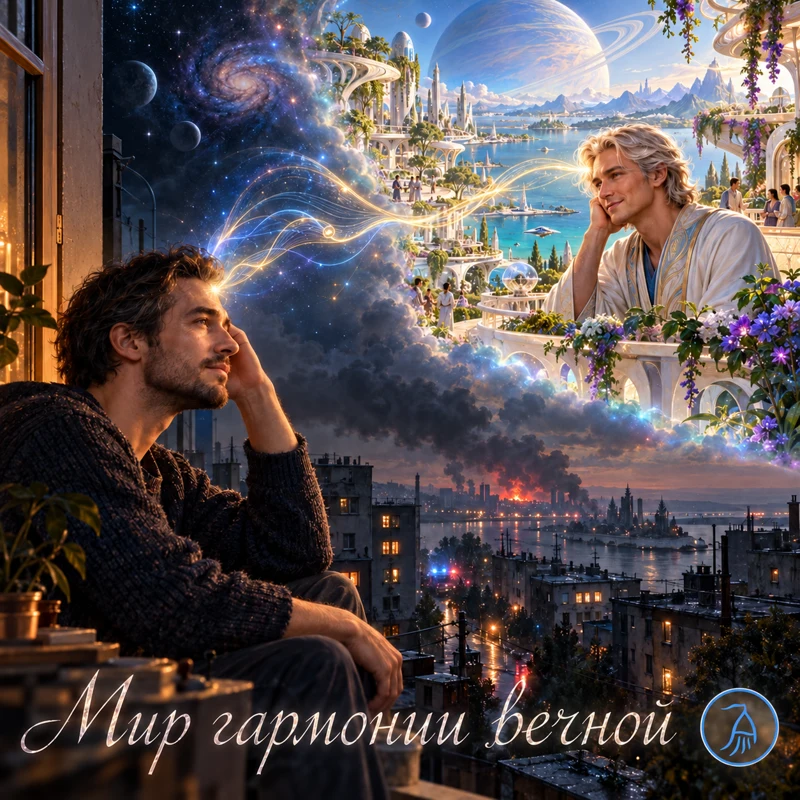 Обложка «Микрорассказ — Мир гармонии вечной»